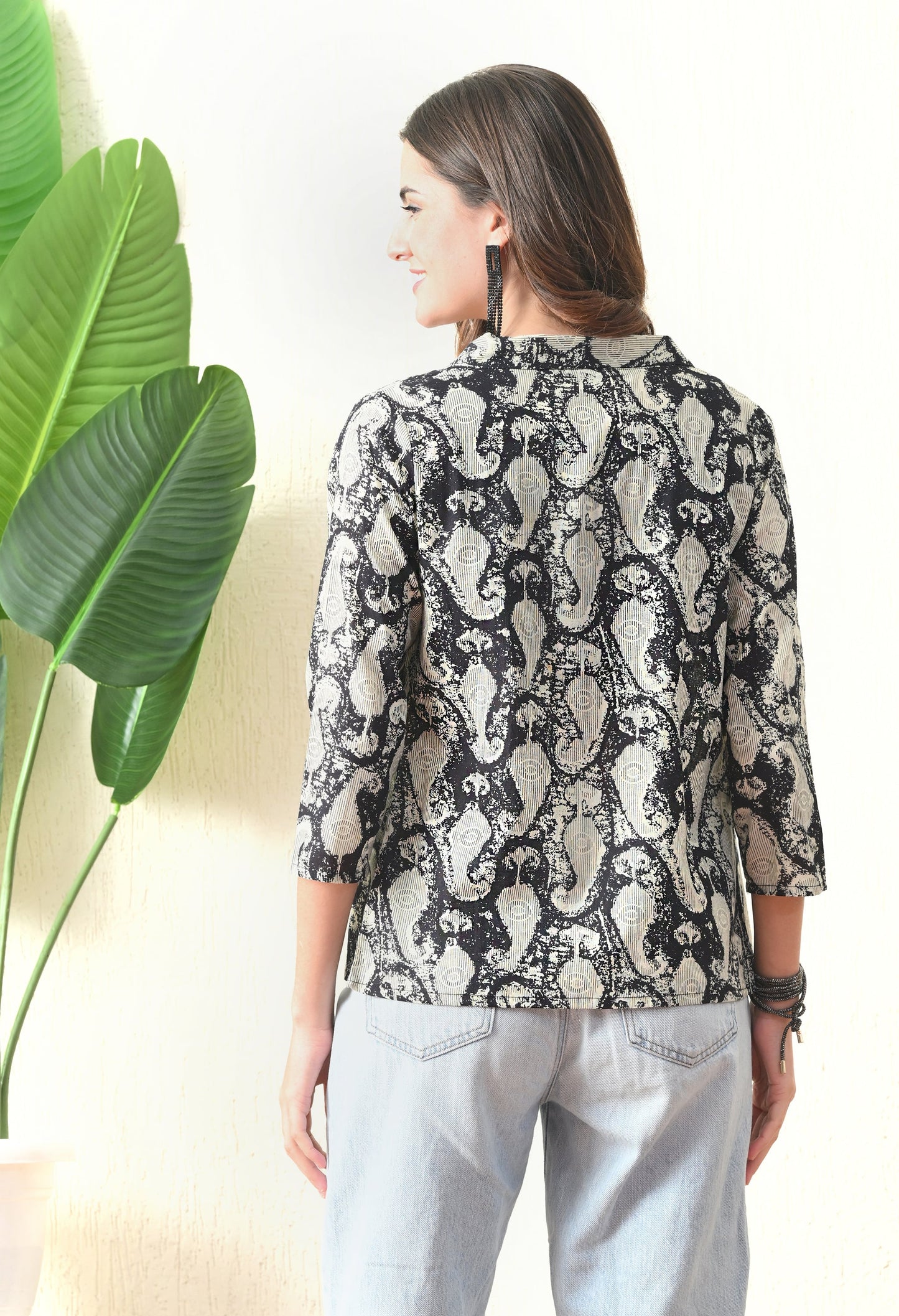 Monochrome Open Shrug