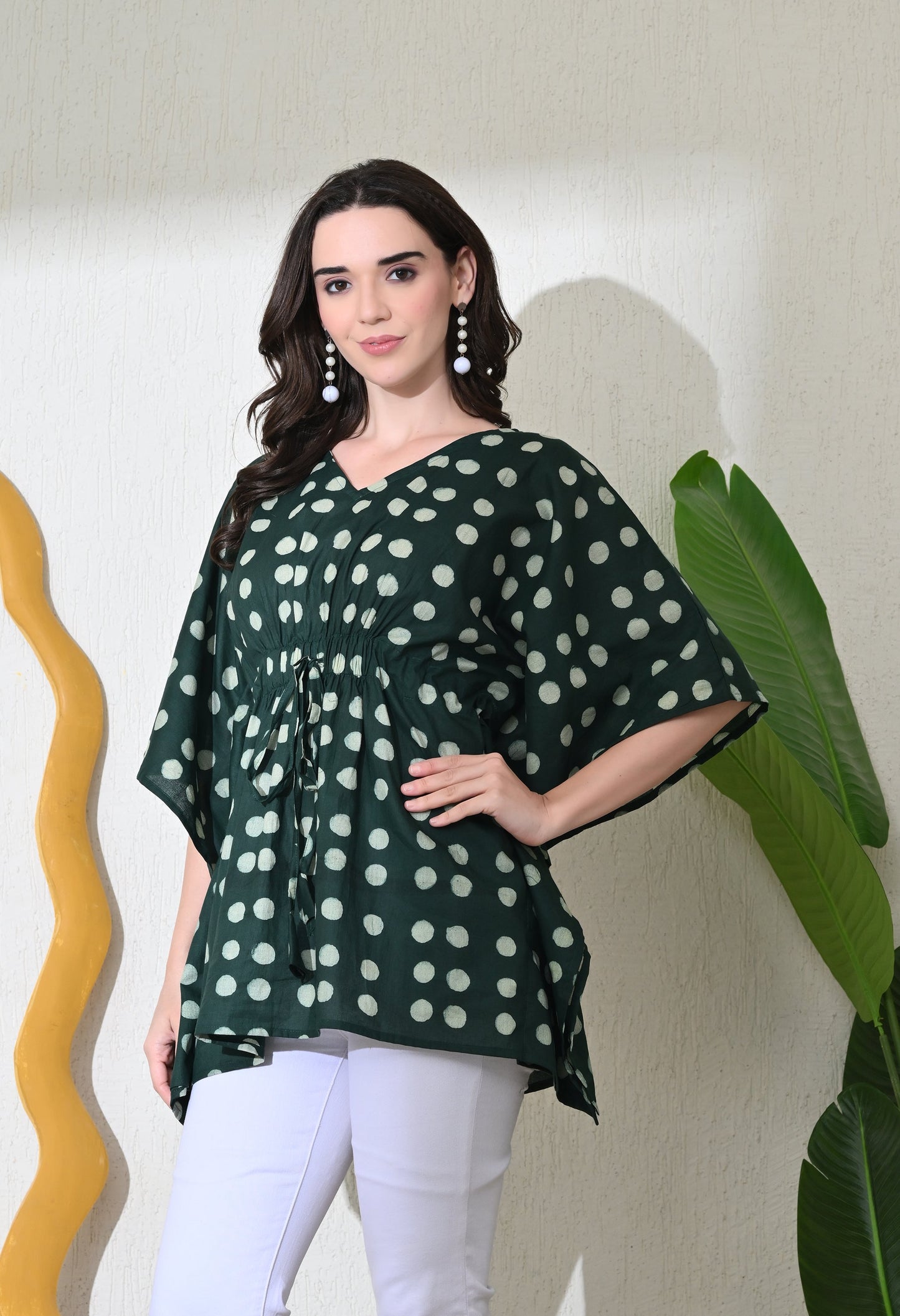 Embrald Polka Top