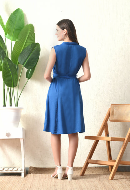 Blue Shift Dress