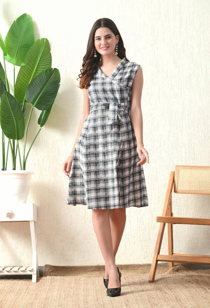 Checks Shift Dress