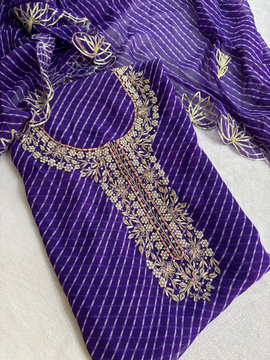 Zardosi Work 60 Gram Georgette Suit