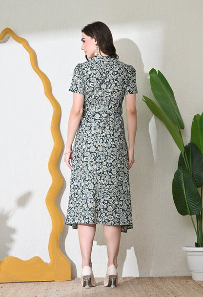 Emerald Kalamkari Wrap