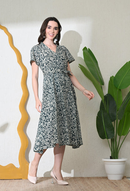 Emerald Kalamkari Wrap