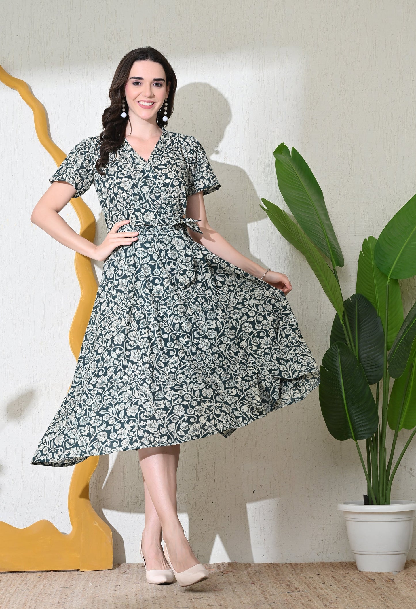 Emerald Kalamkari Wrap