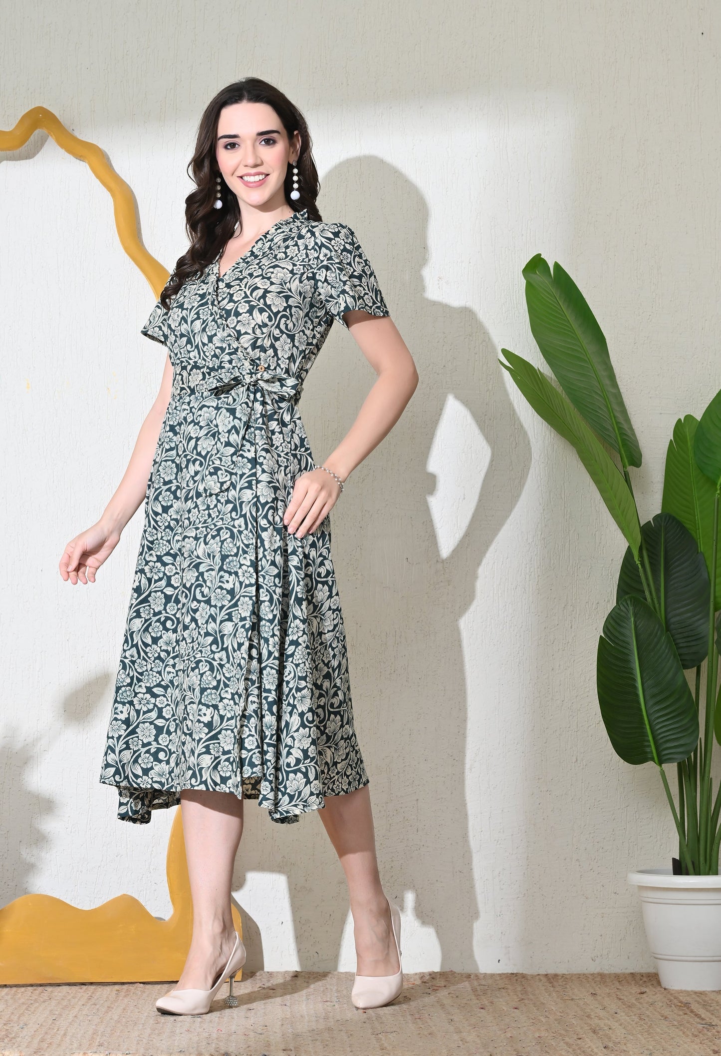 Emerald Kalamkari Wrap