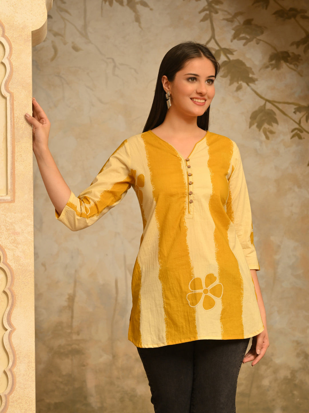 Yellow Flower Tunic