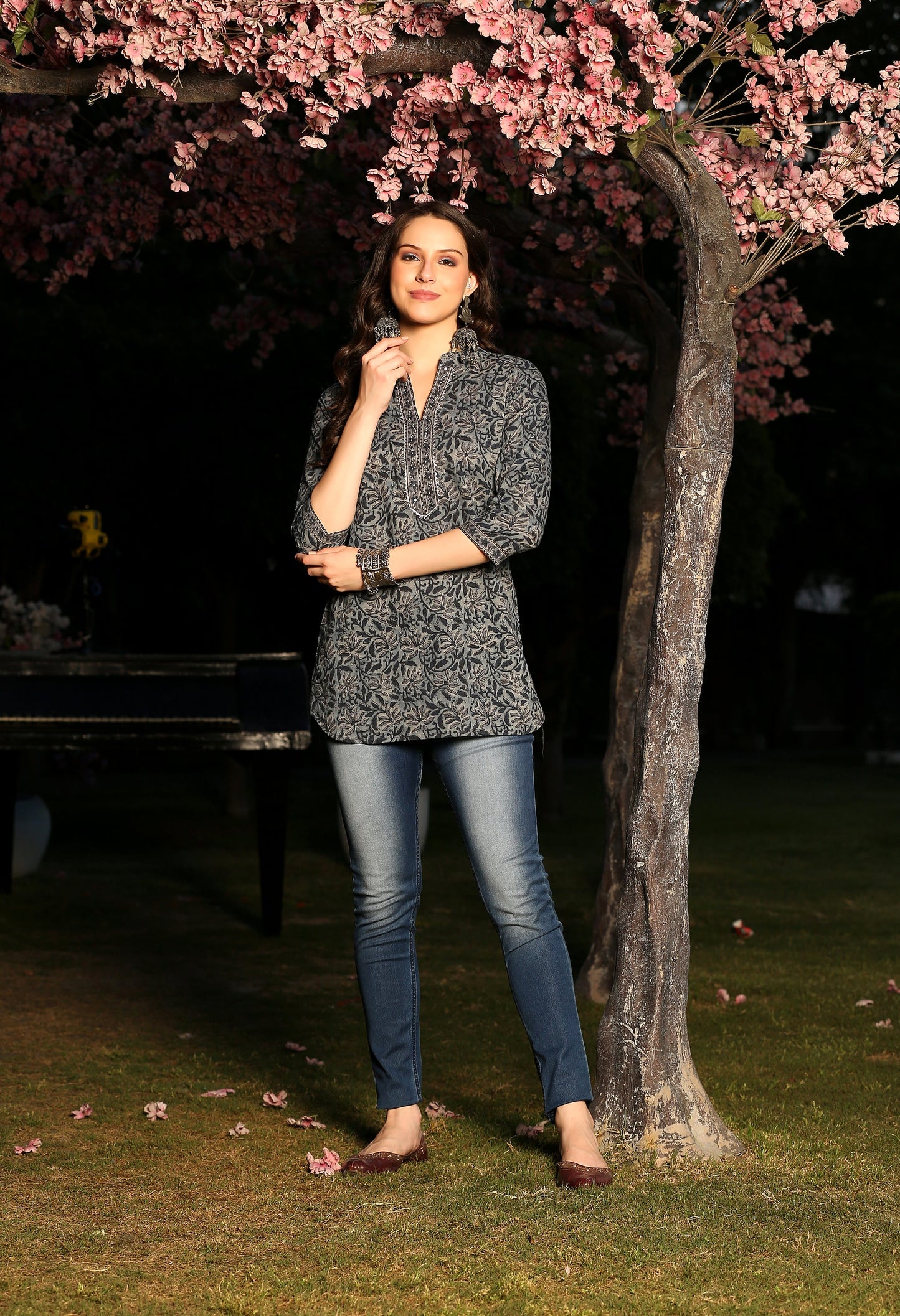 Jaipuri Earthy Block Tunic