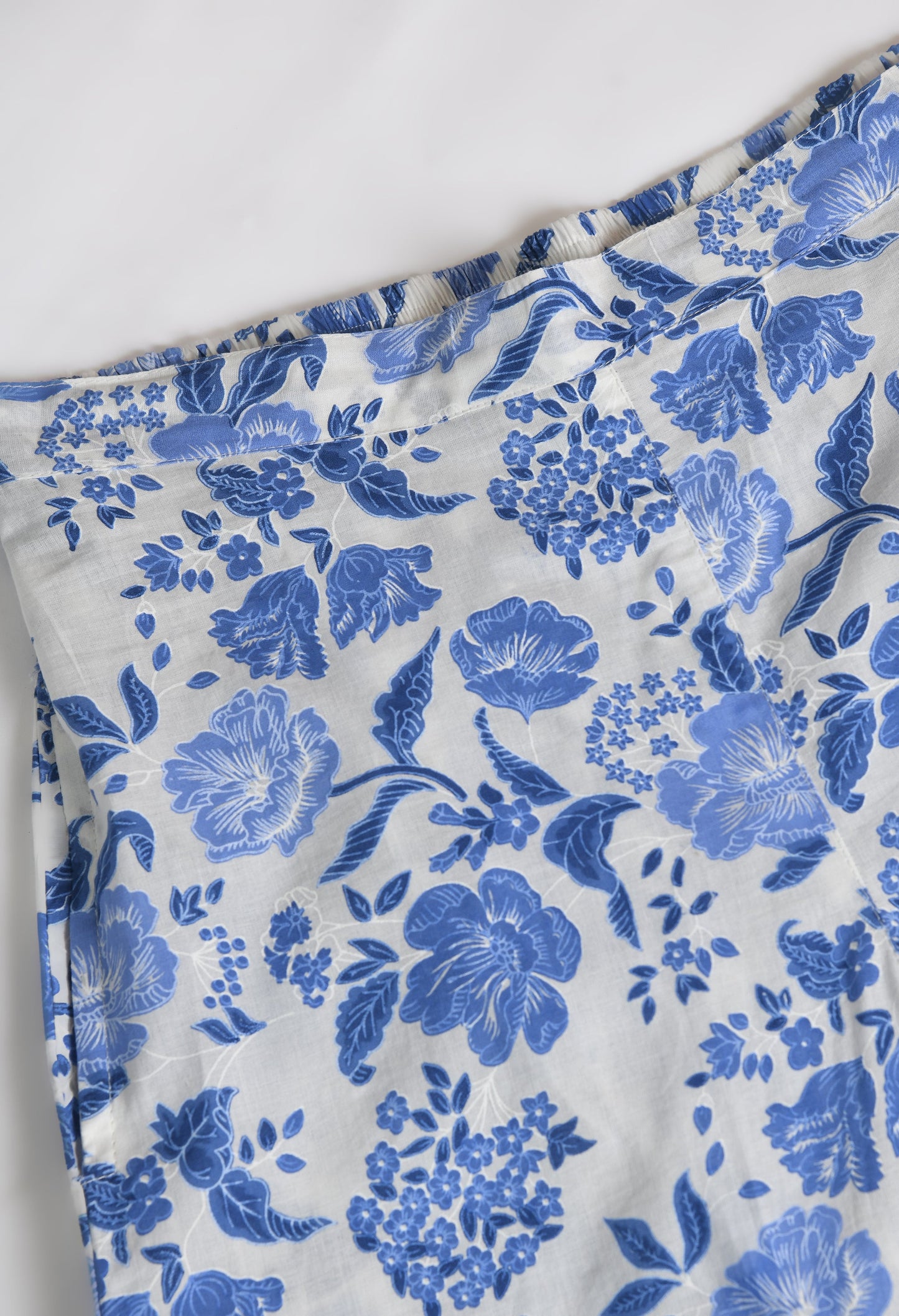 Blue Floral Kaftan Co-ord Set