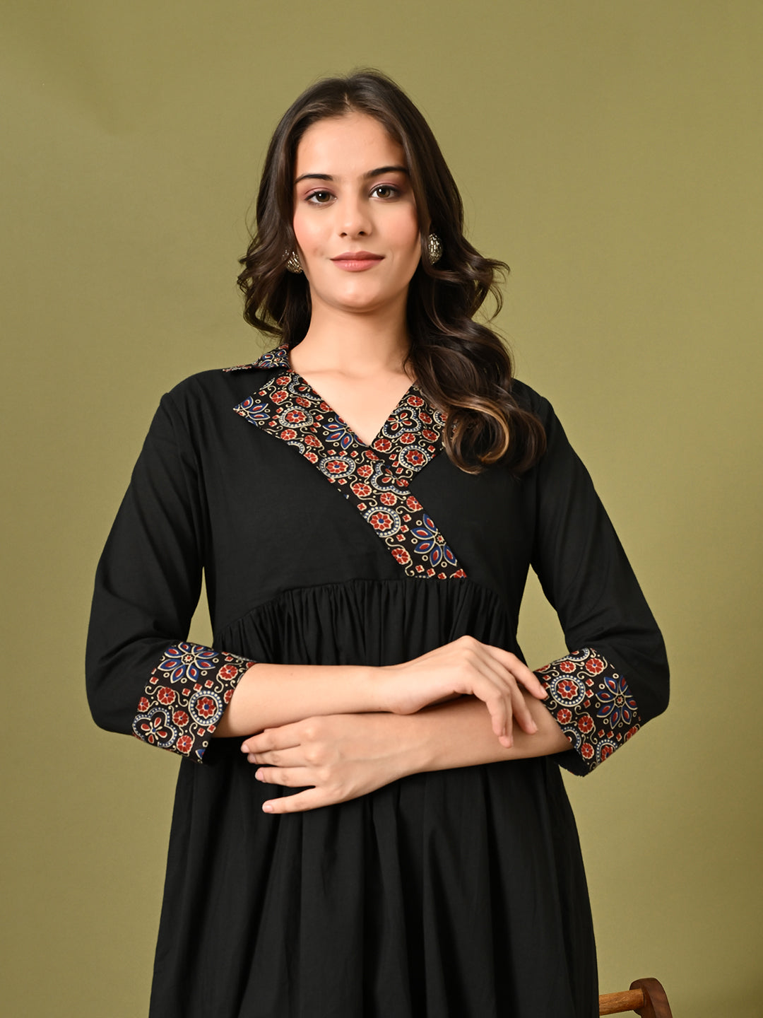 Black Ajrakh Dress