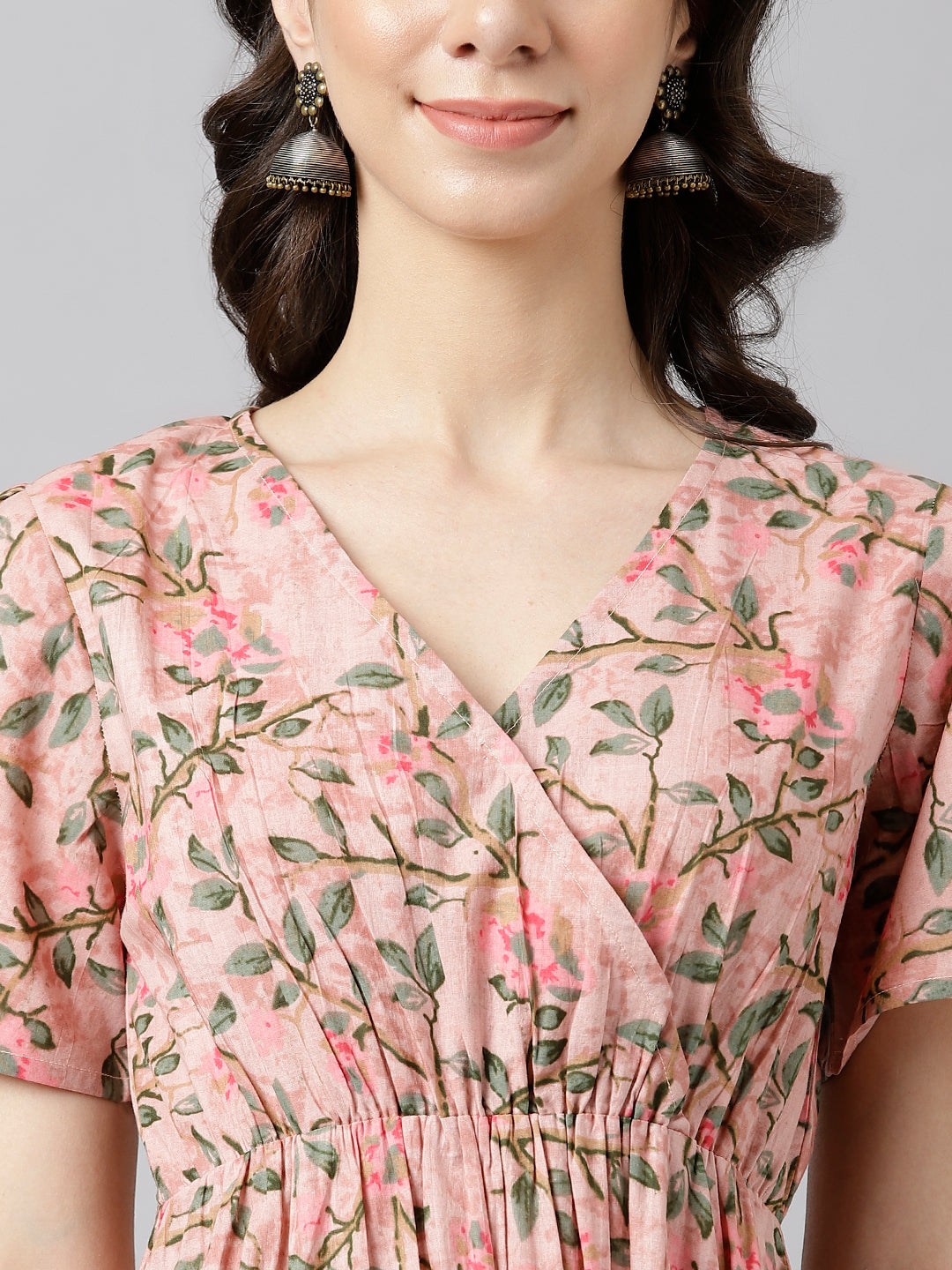 Printed Cotton Fit & Flare Dress