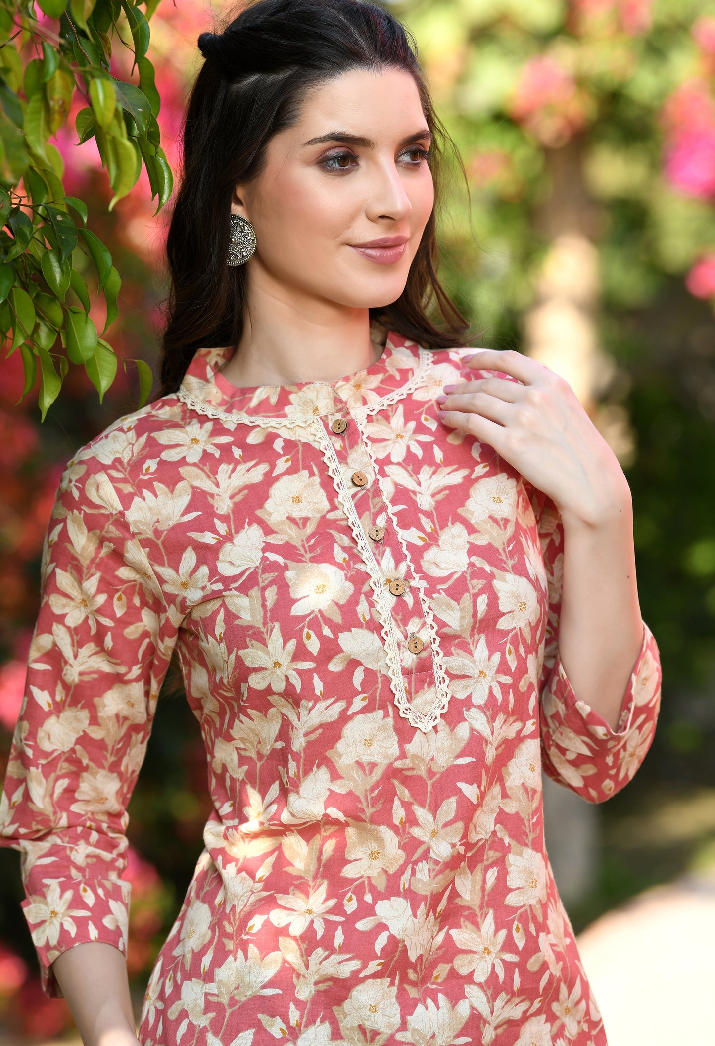 Preety Peach Summer Cotton Tunic