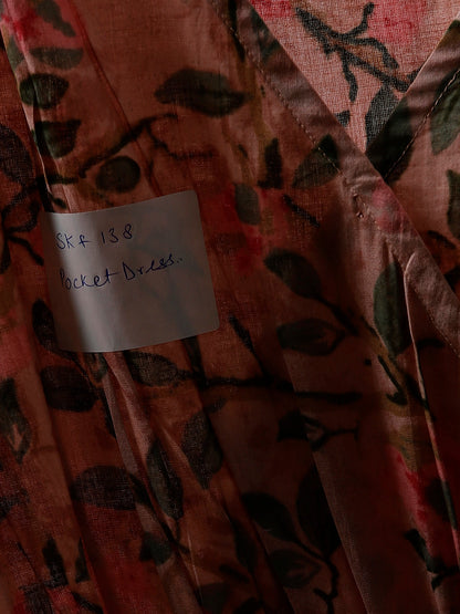 Printed Cotton Fit & Flare Dress