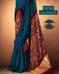 Handcrafted Gajji Silk Bandhej Saree with Raasmandal Motifs