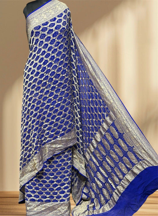 Pure Georgette Sarees by Jaipur hutz