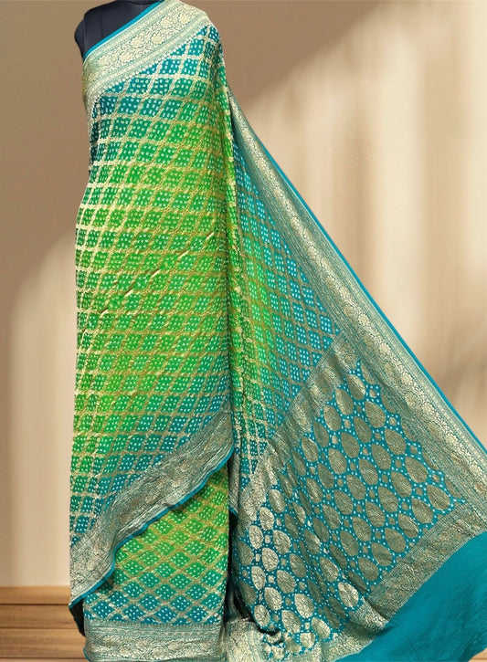 Pure Georgette Sarees by Jaipur hutz