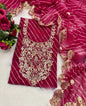 Zardosi Work 60 Gram Georgette Suit in Lehariya