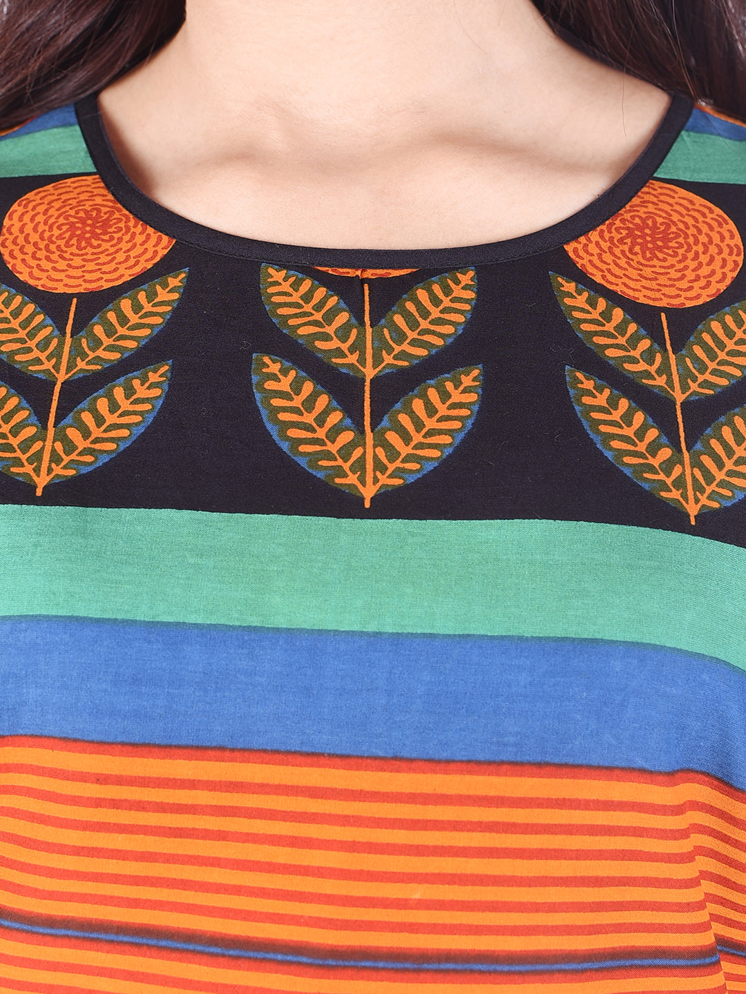 Printed Cotton Straight Kurti