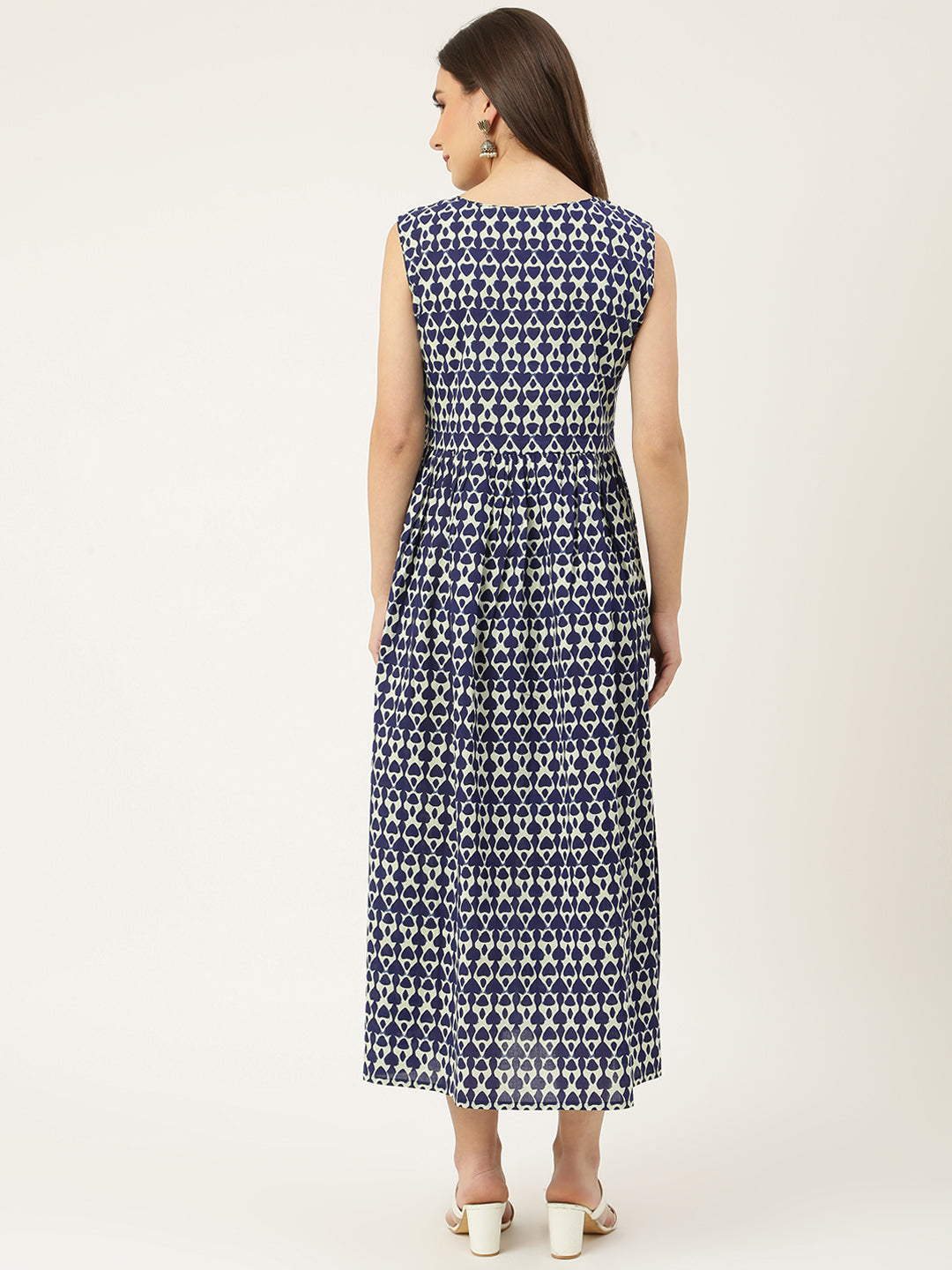 Blue A-Line Pocket Dress