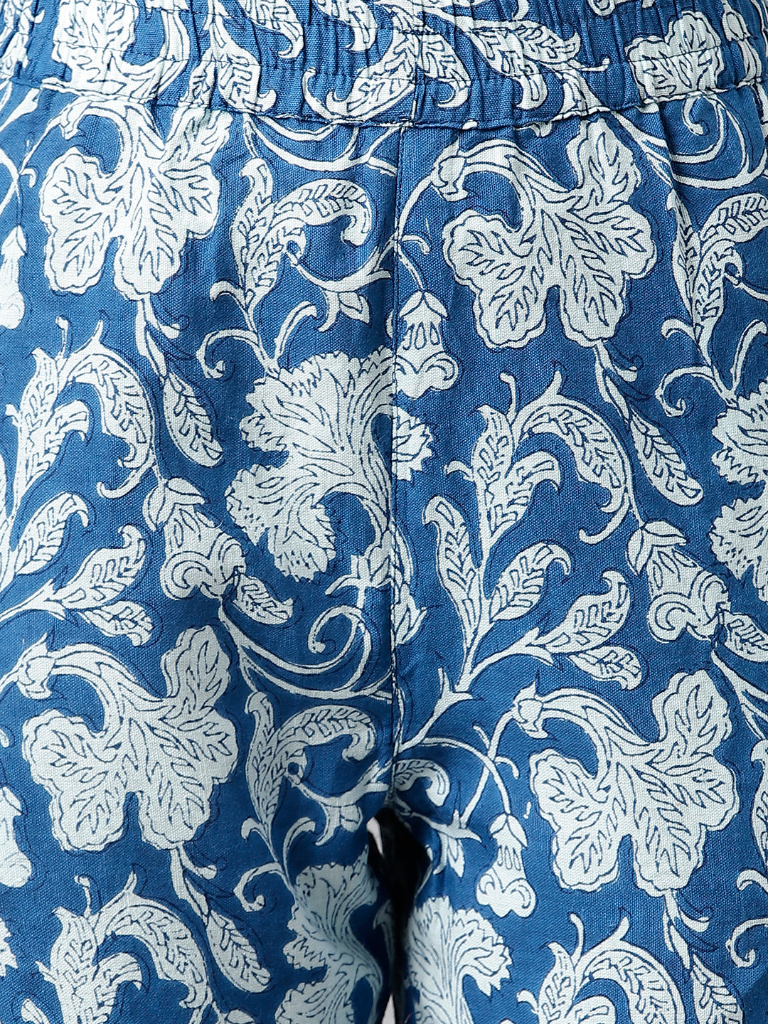 Indigo Printed Pocket Pants