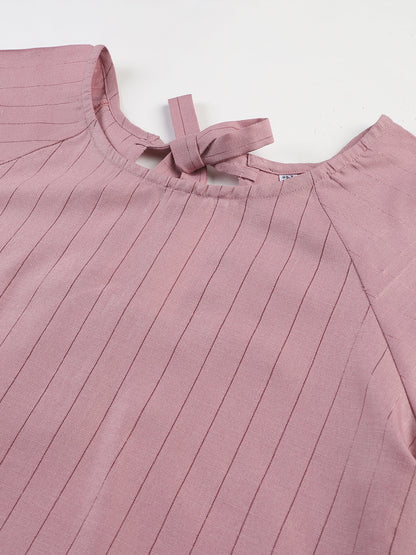 Mauve Lurex Short Top