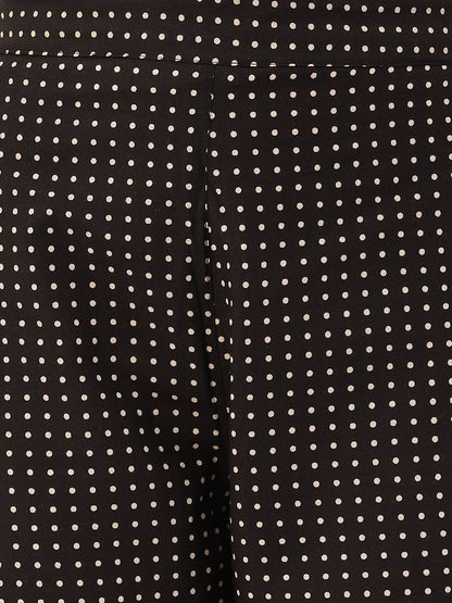 Black Polka Afghani Pant