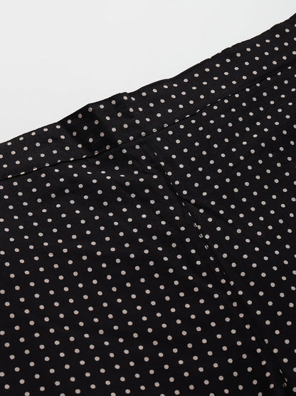 Black Polka Afghani Pant