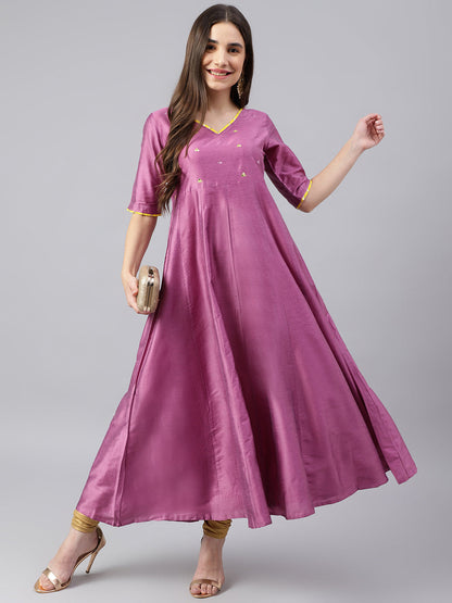 Zari Embroided Anarkali Kurta