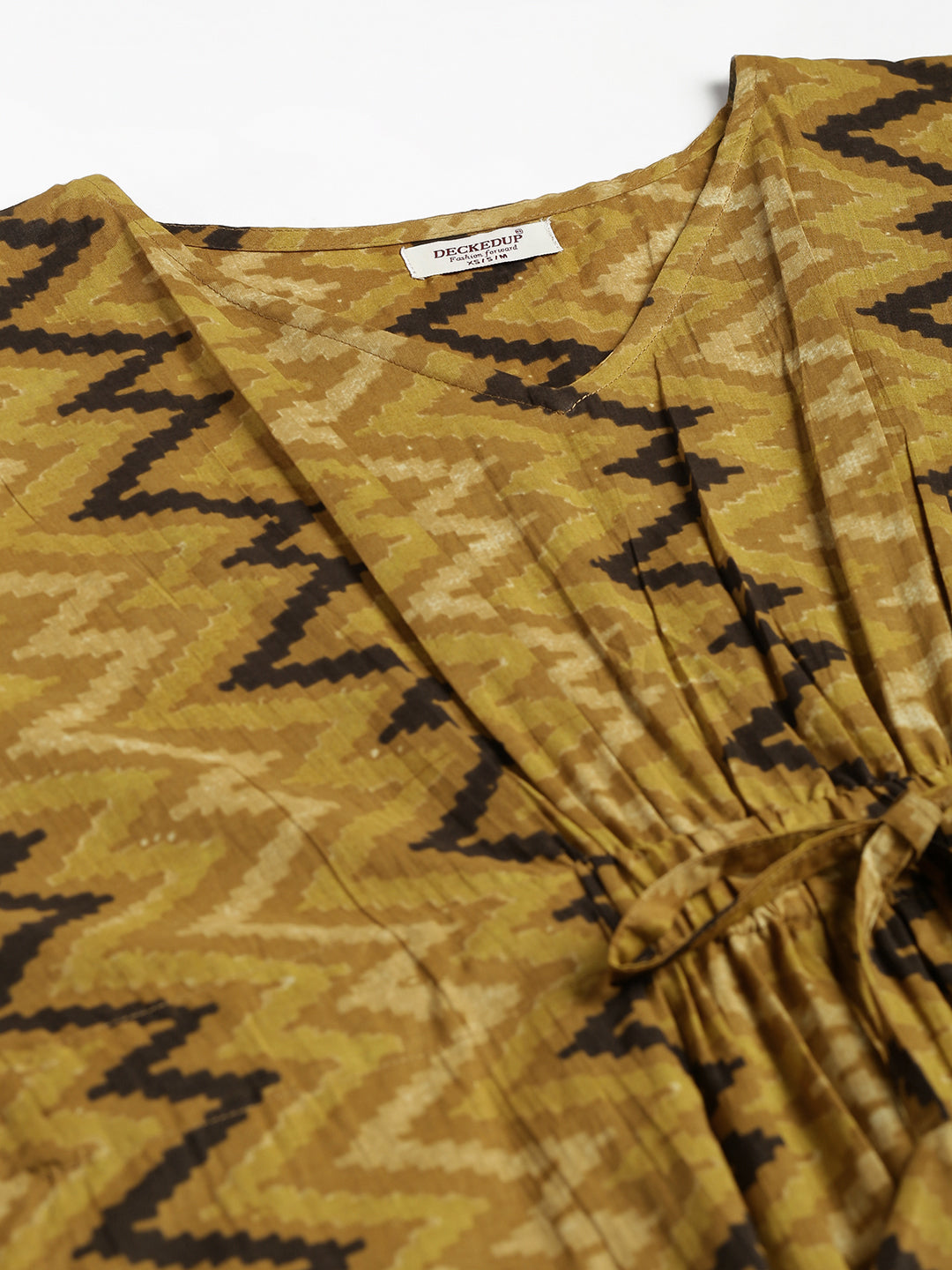 Beautiful Cotton Chevron Print Kaftan Top