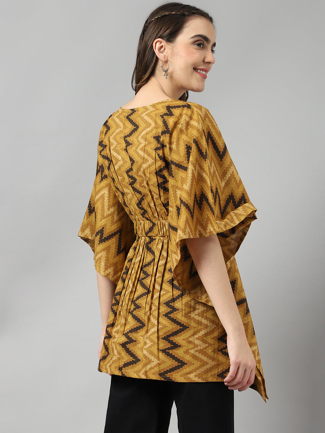 Beautiful Cotton Chevron Print Kaftan Top