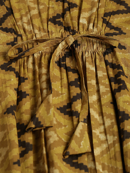 Beautiful Cotton Chevron Print Kaftan Top