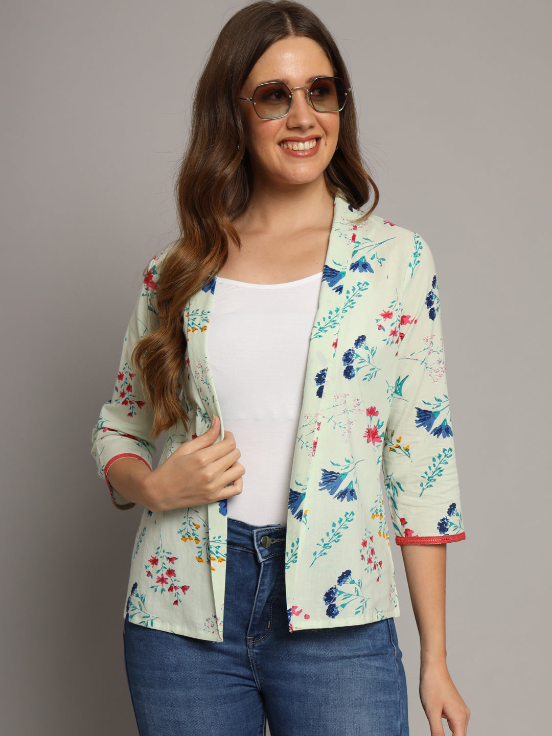 Cream Cotton Jacket Shrug