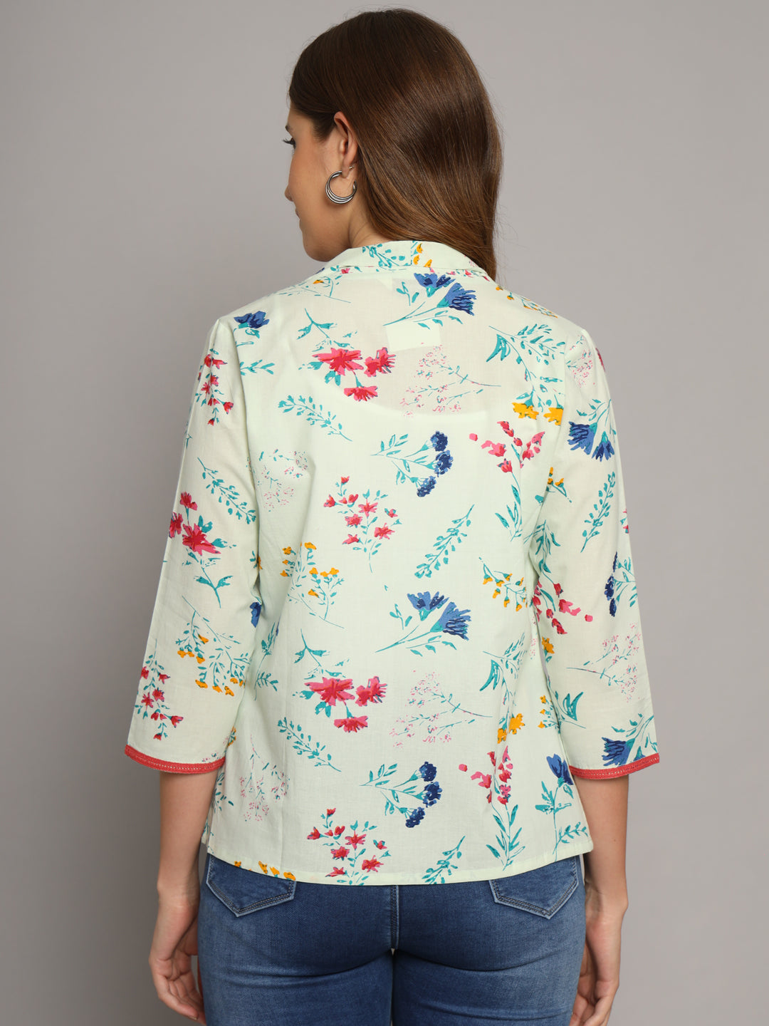 Cream Cotton Jacket Shrug