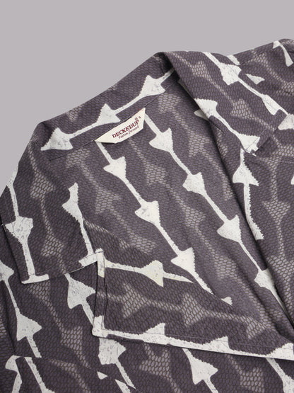 Grey Cotton Print Co-Ord Set