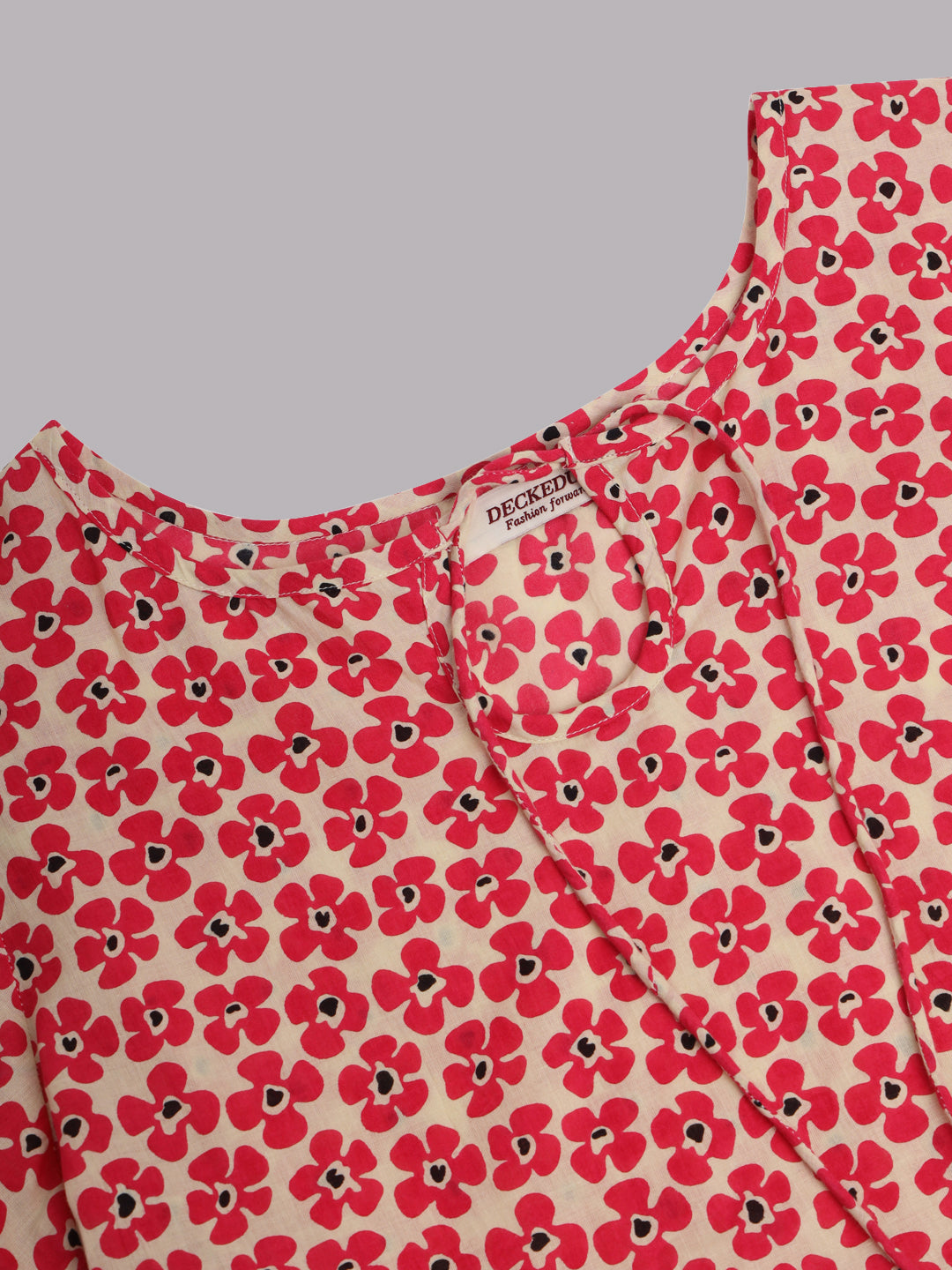 Fuchsia Cotton Print Top & Pant Co-Ord Set