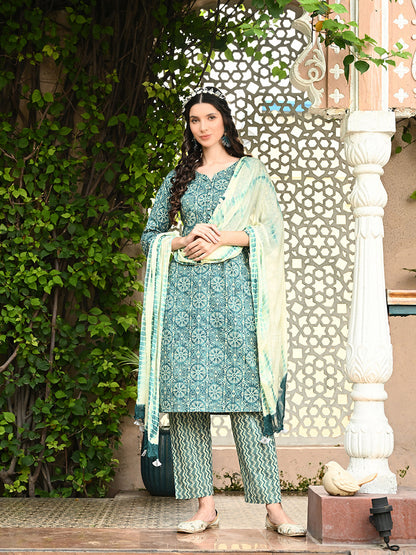 Mihika Kurta Pant Dupatta Set