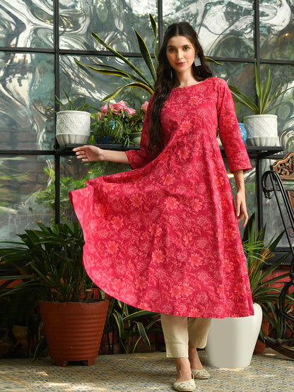 Garden Love Anarkali Kurta
