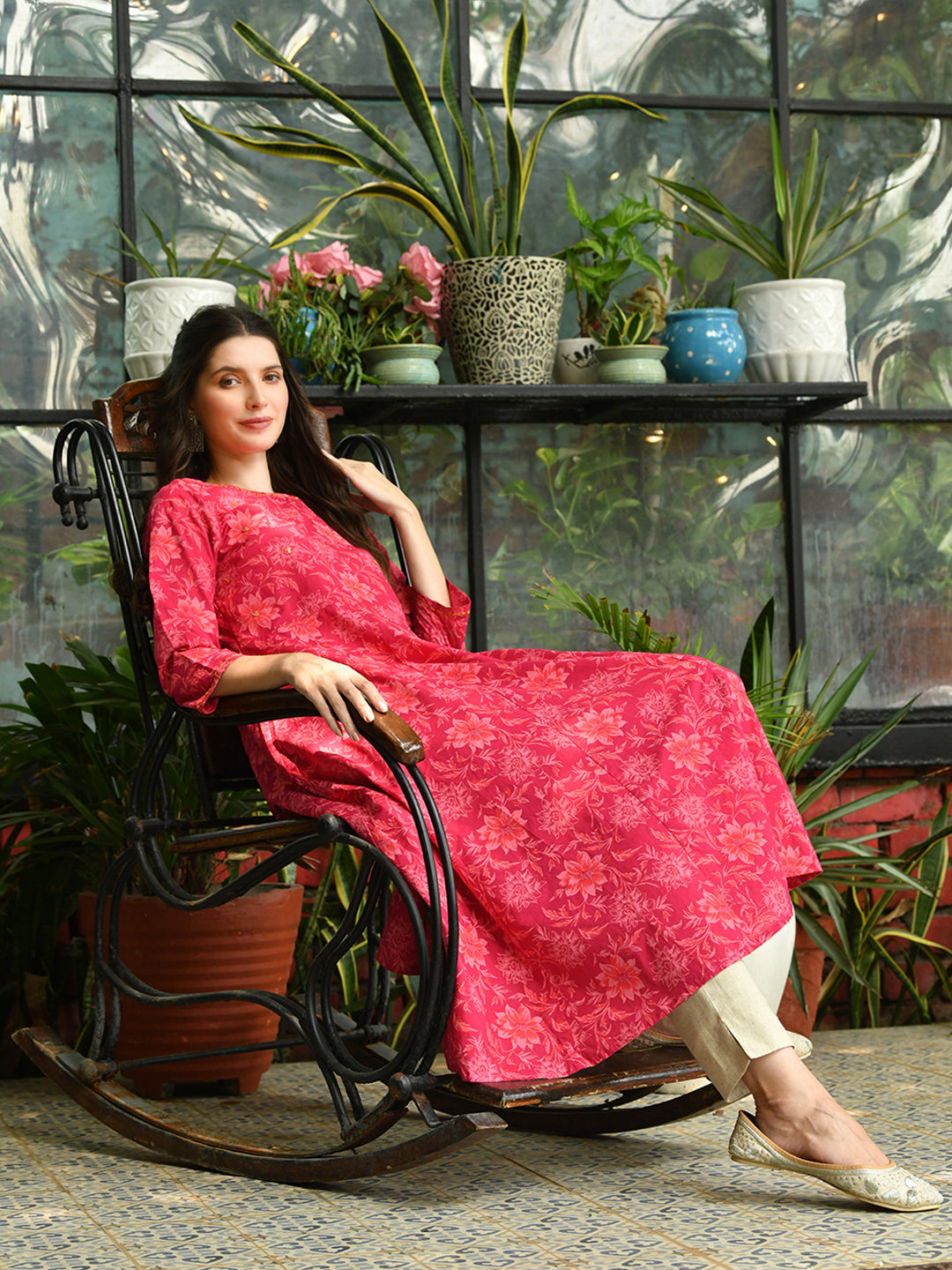 Garden Love Anarkali Kurta