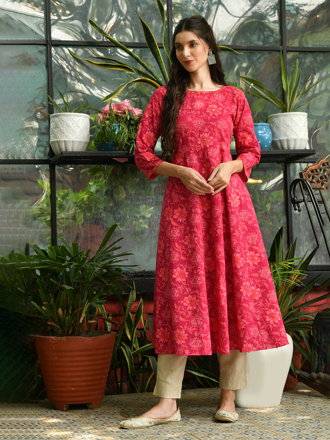 Garden Love Anarkali Kurta