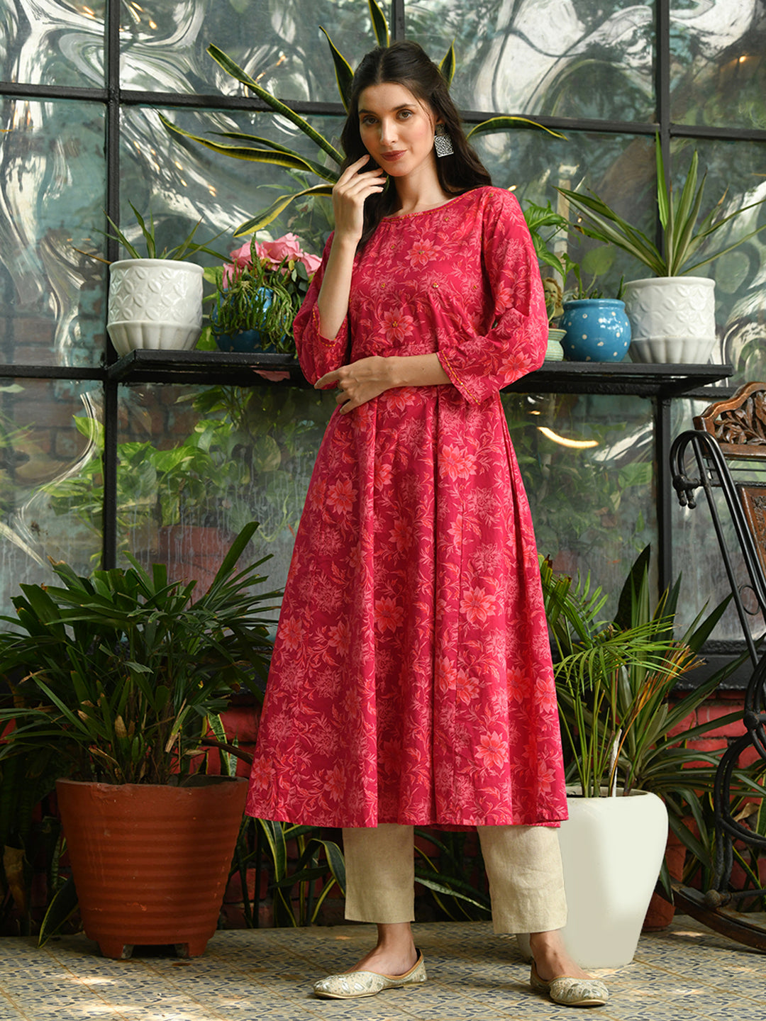 Garden Love Anarkali Kurta