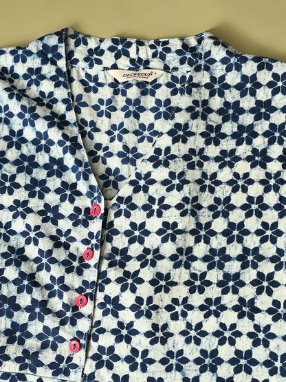 Ocean Flared Pocket Dress