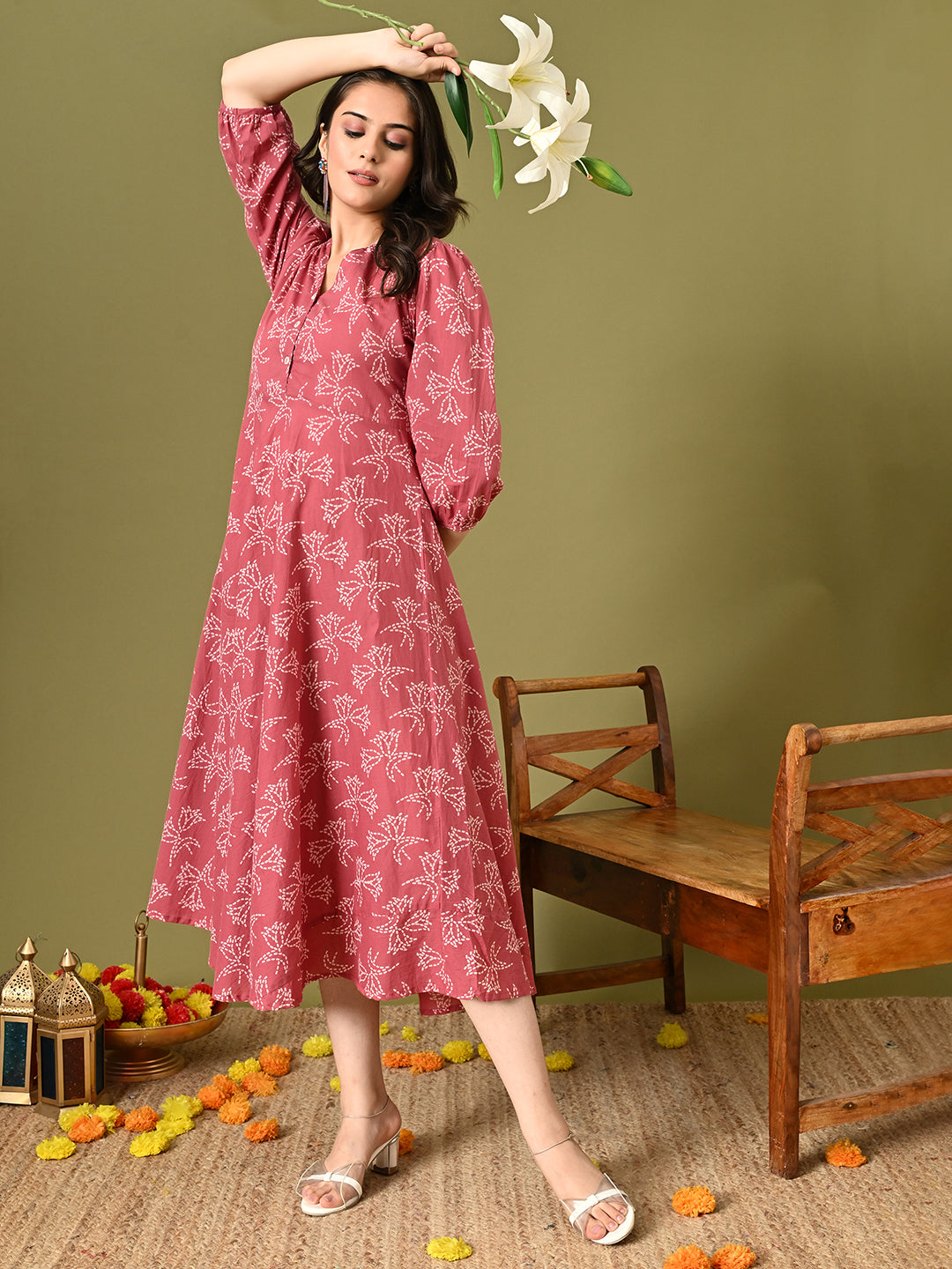 Garden Flared Pocket Dress
