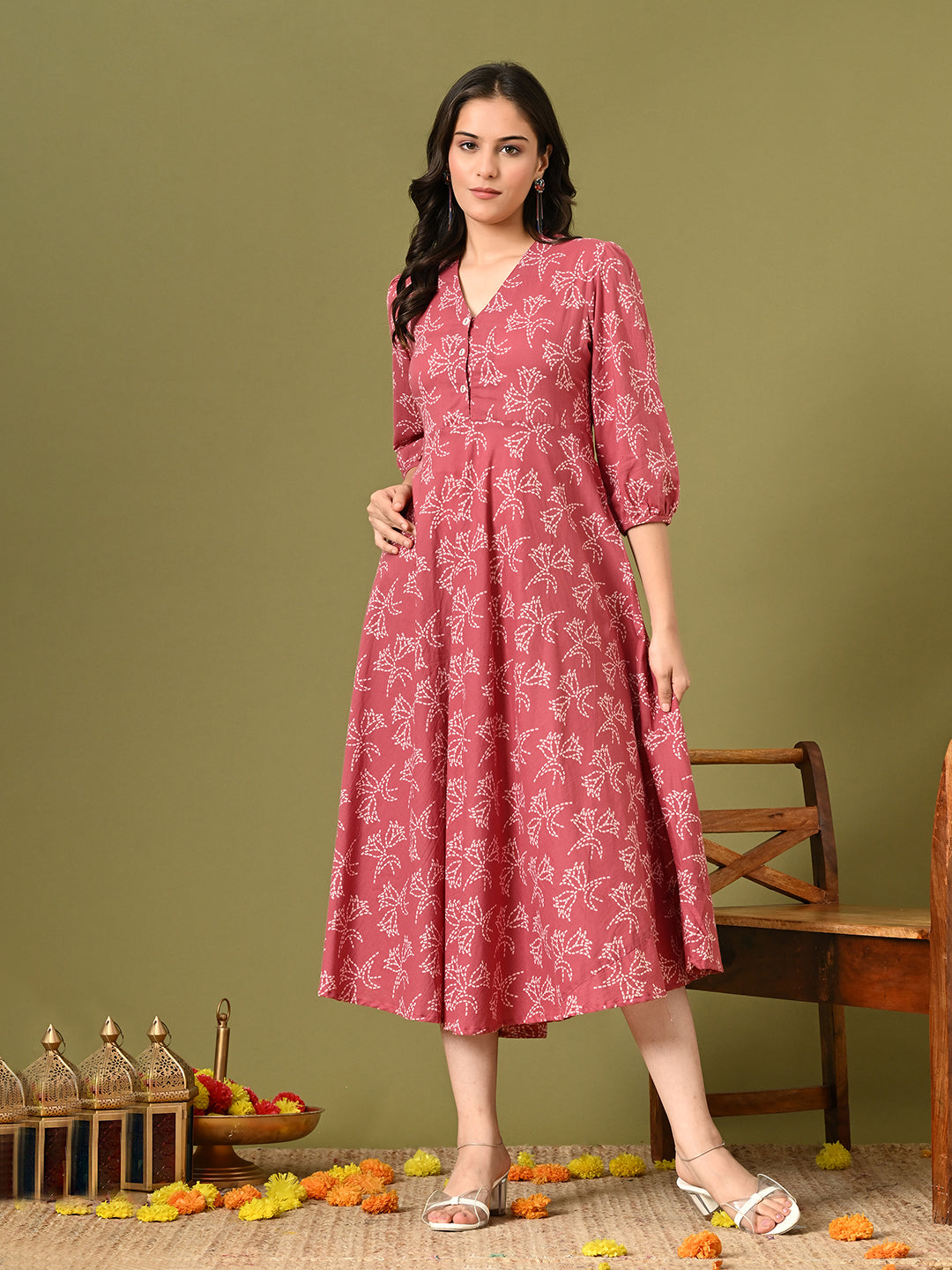 Garden Flared Pocket Dress