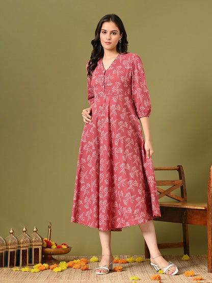 Garden Flared Pocket Dress