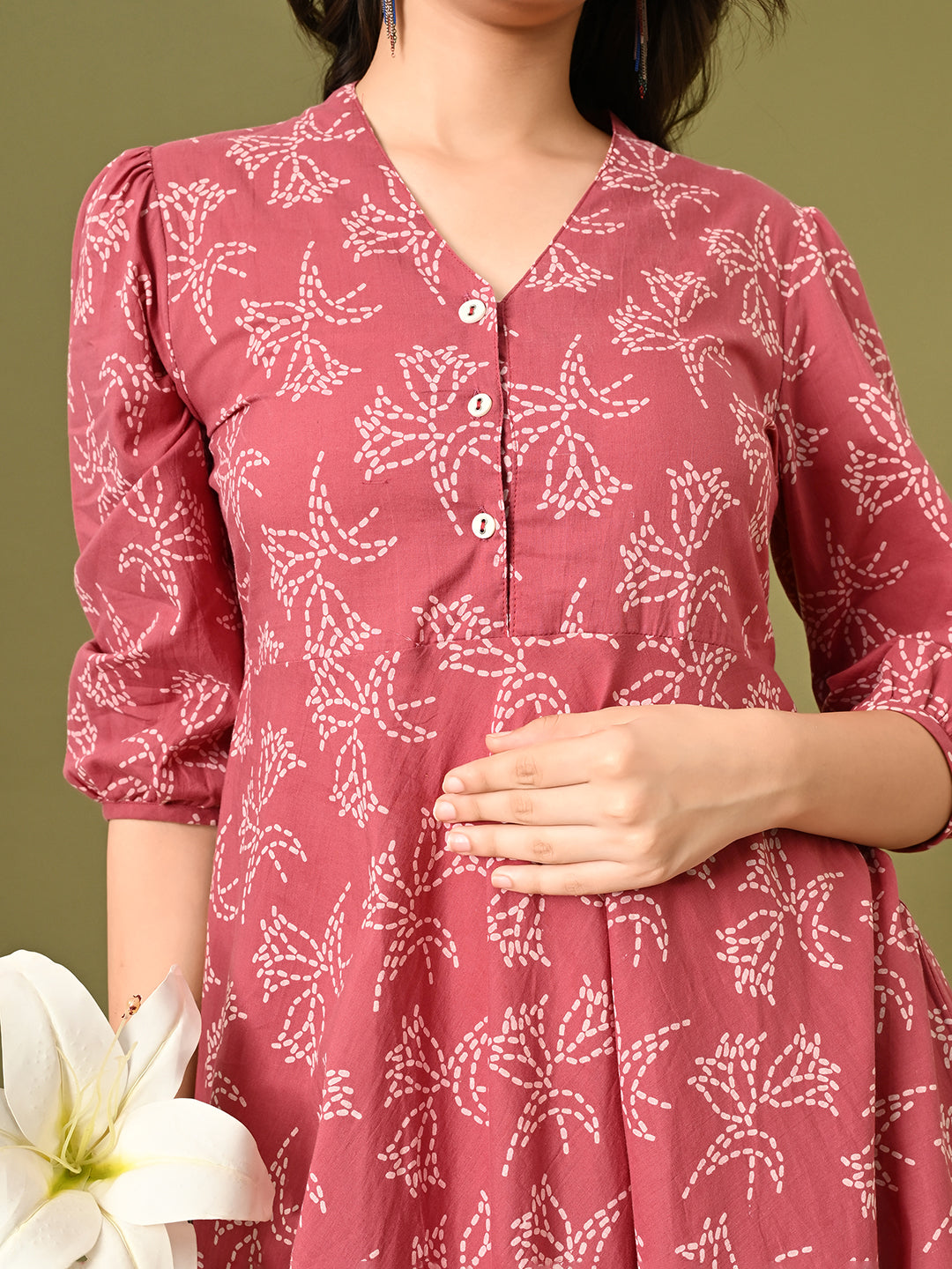 Garden Flared Pocket Dress