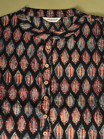 Ikat Shirt Style Tunic