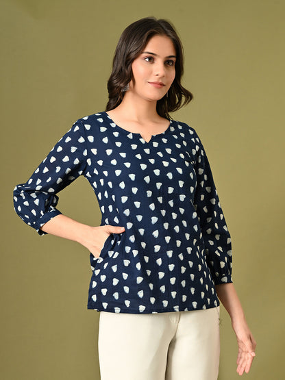 Blooming Heart Pocket Top