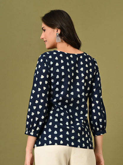 Blooming Heart Pocket Top