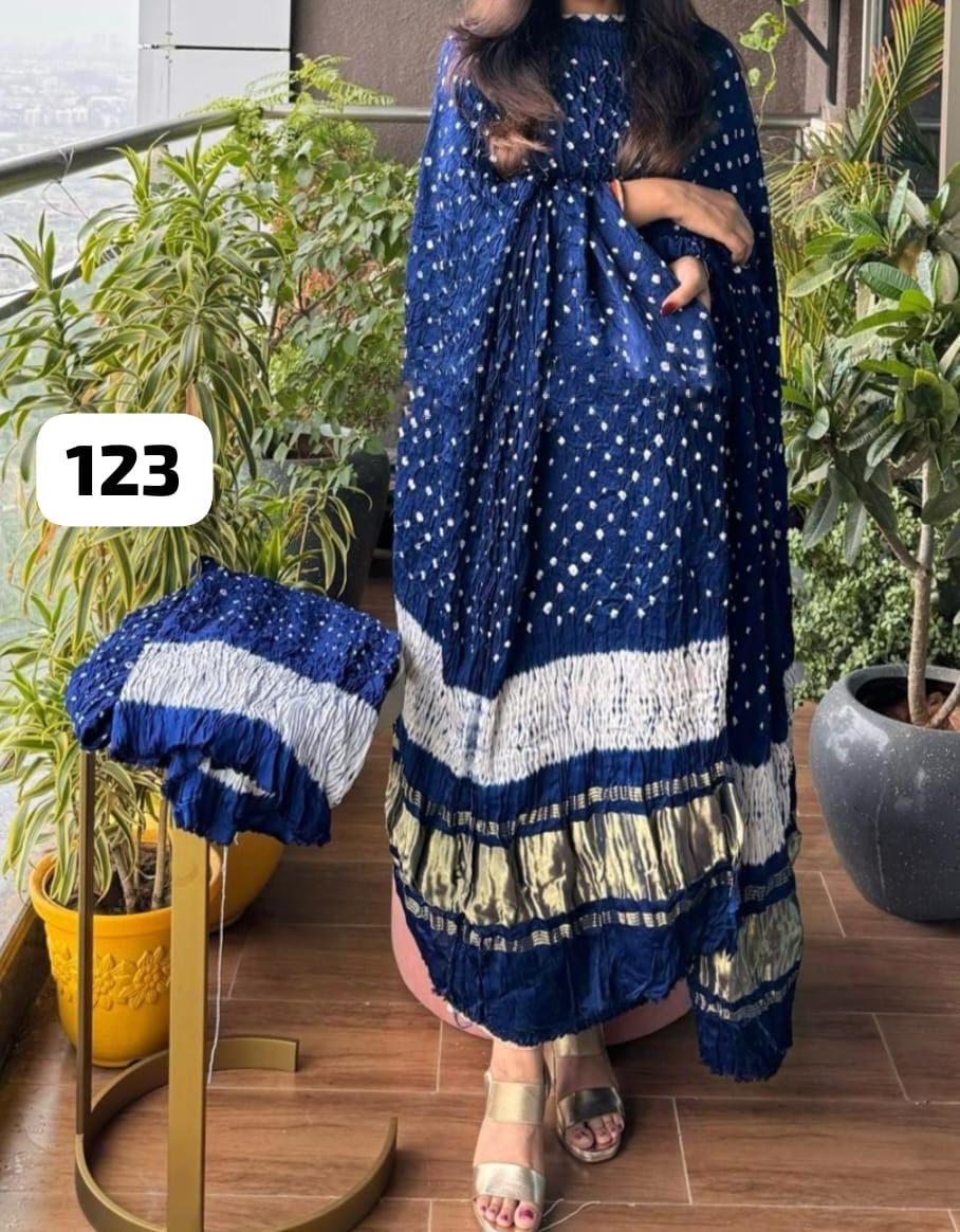 3 Piece Exclusive Modal silk unstitched suit in pure modal silk, 2.5 Mtrs each.