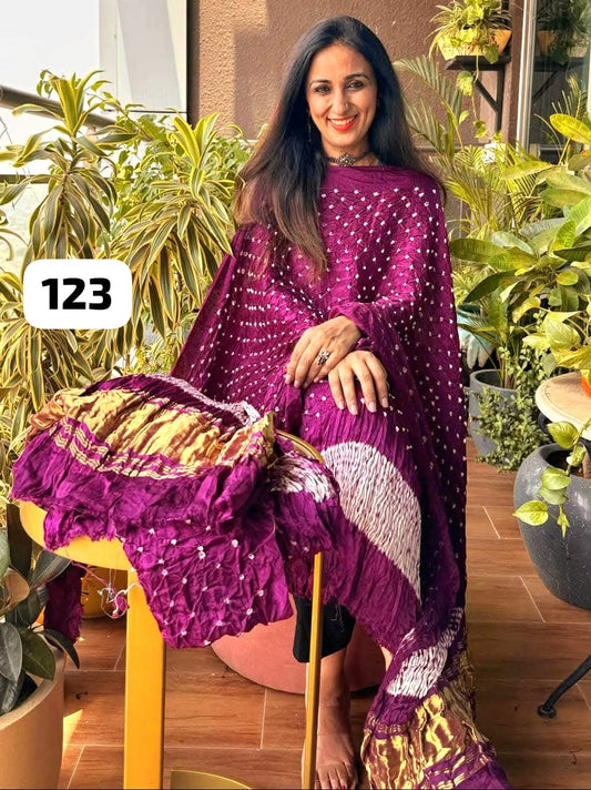3  Piece Exclusive Modal silk unstitched suit in pure modal silk, 2.5 Mtrs each.