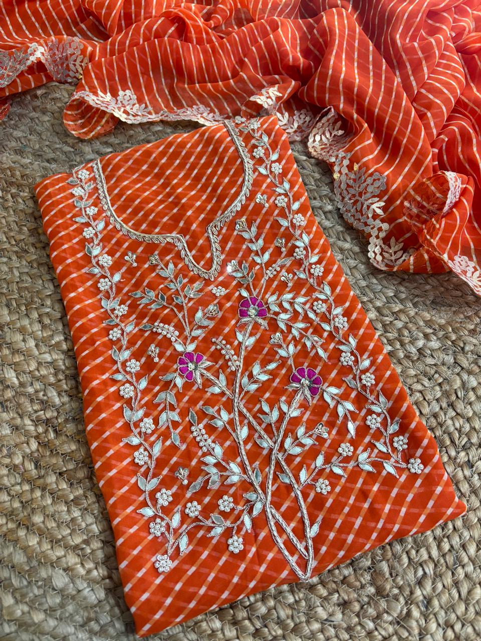 Zardosi Work 60 Gram Georgette Suits